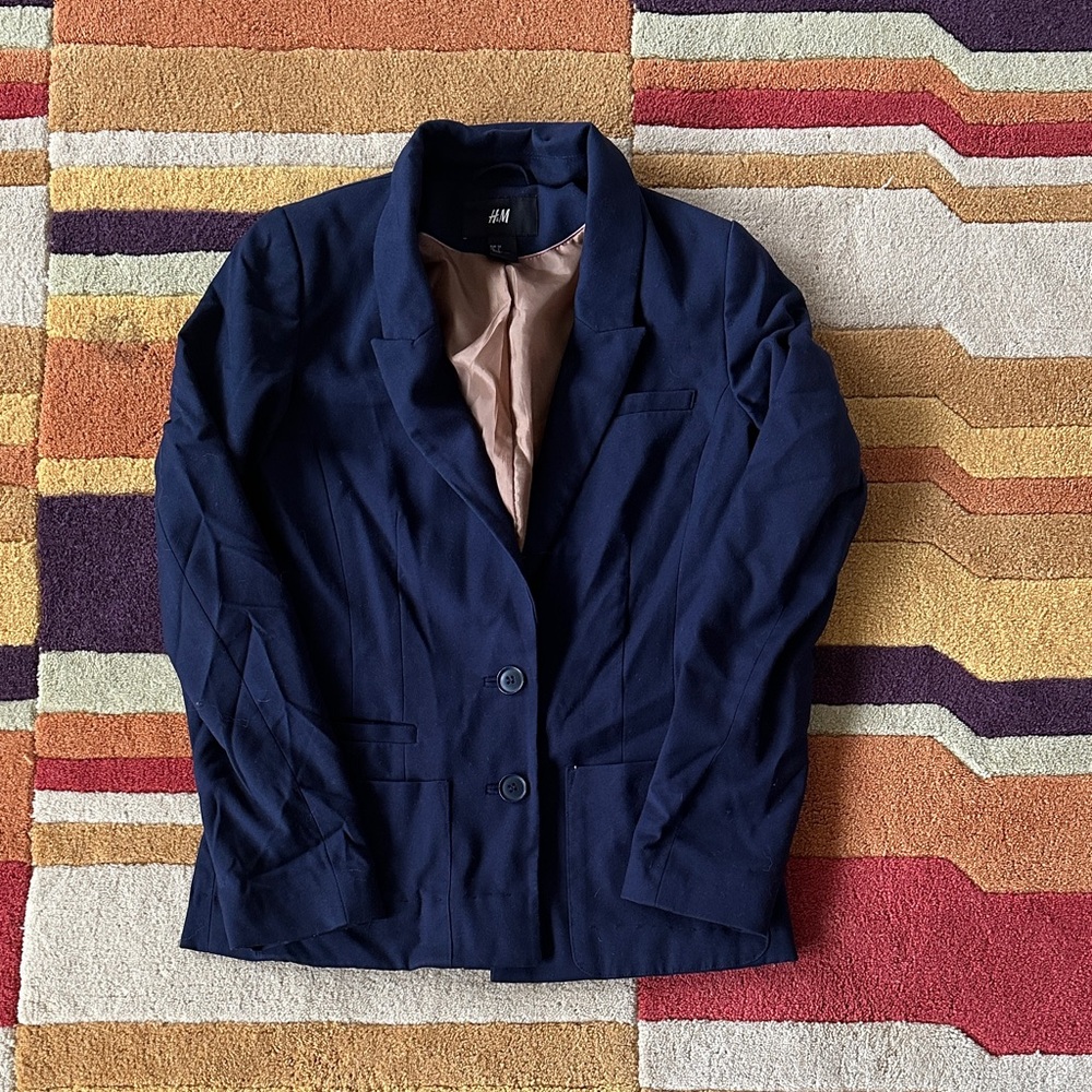 H&M Women's Dark Blue Blazer